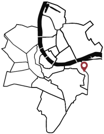 Das Quartier Breite in der Nähe der Birsstrasse 96 in Basel