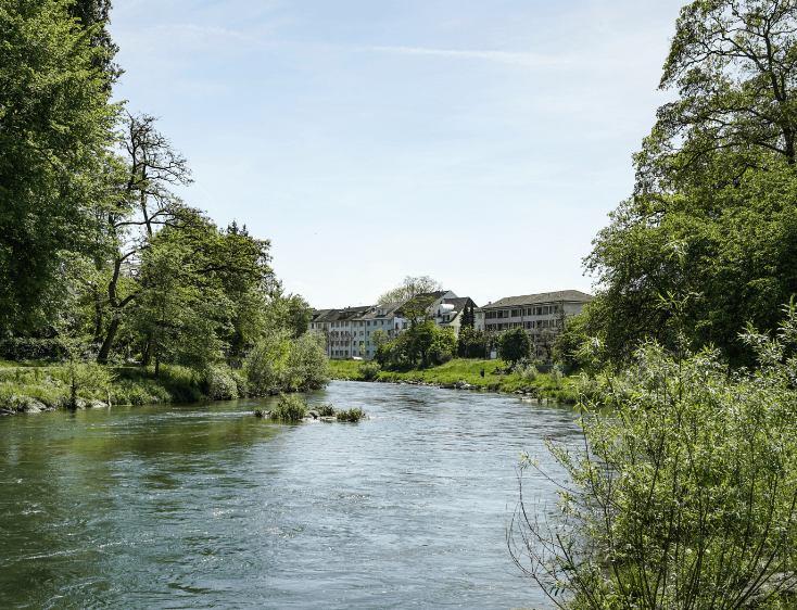 Das Quartier Breite in der Nähe der Birsstrasse 96 in Basel