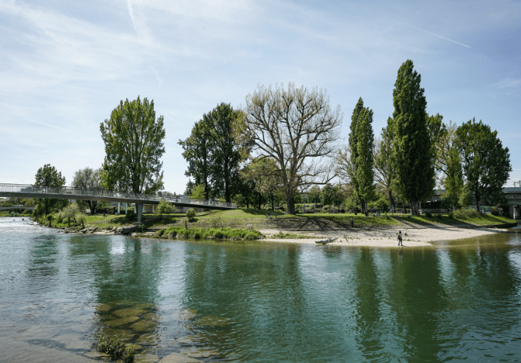 Das Quartier Breite in der Nähe der Birsstrasse 96 in Basel